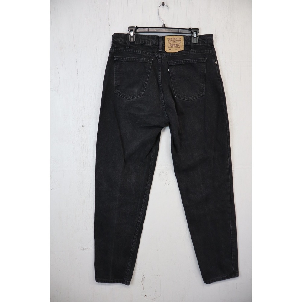 Mens Levis 550 Vintage Black Denim Jeans‎ Pants Size 34x34 (36x34) 90's USA Made